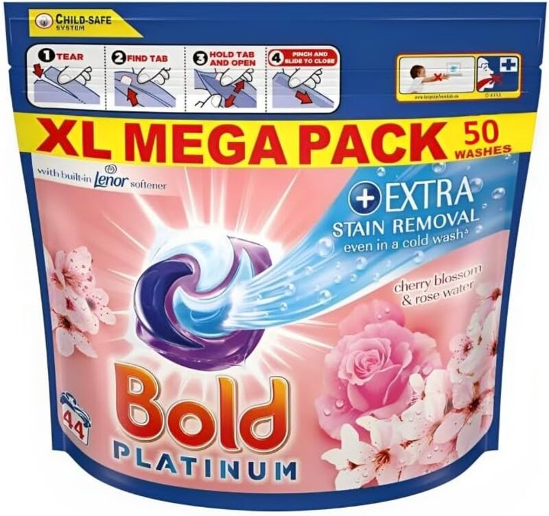 Bold Platinum Pods Cherry Blossom & Rose Water - 50 Wash